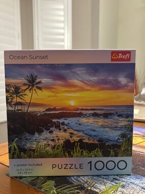 Ocean Sunset 1000-Piece Puzzle - Multicolor